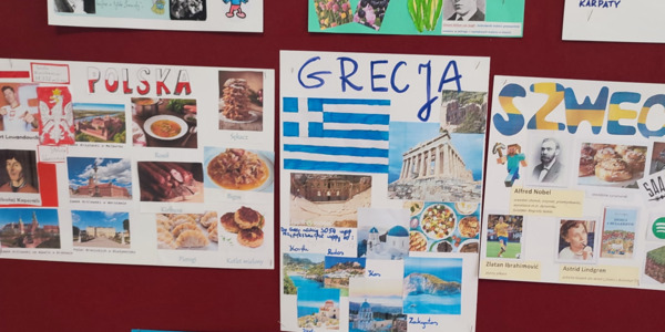 plakaty z państwami Europy